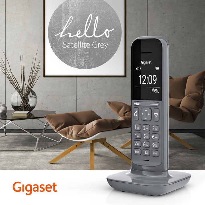 Gigaset CL390A, Schnurloses Telefon mit Anrufbeantworter, 2 Akustik-Profile, extra grosse Anzeige im