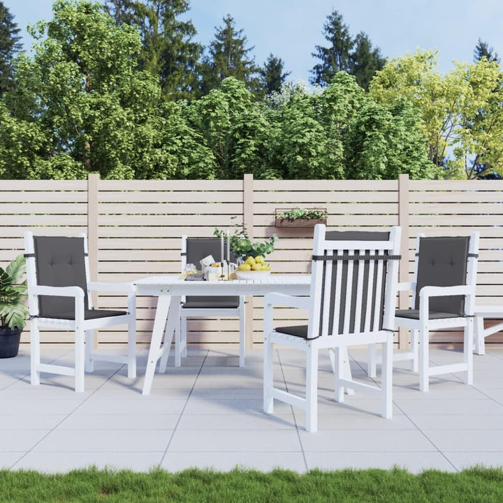 vidaXL Gartenstuhlauflagen 4 STK., Niedriglehner Auflagen für Gartenstühle, Stuhlauflage Stuhlkissen