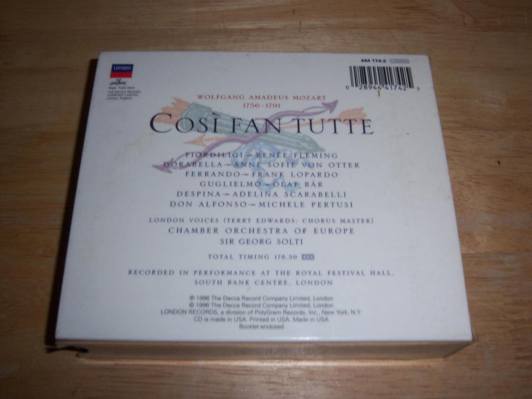 Cosi Fan Tutte (Ga), Audio-CD