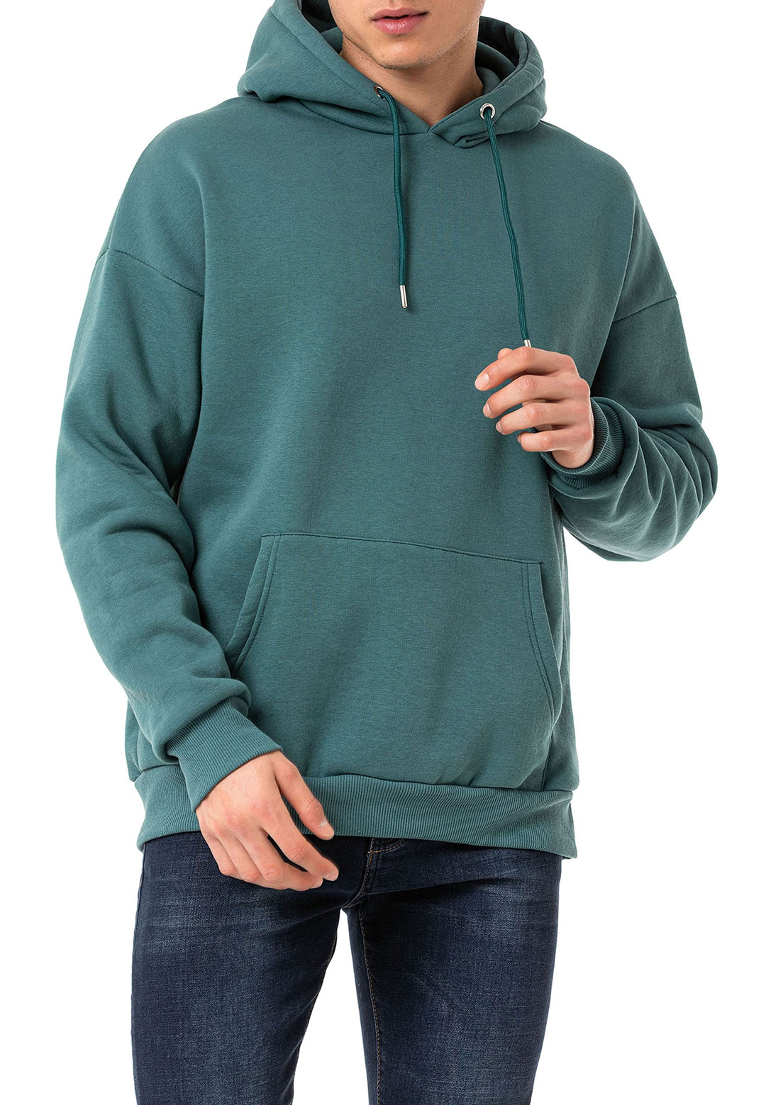 Red Bridge Herren Kapuzenpullover Basic Hoodie Premium Sweatshirt L Petrolgrün, L Petrolgrün