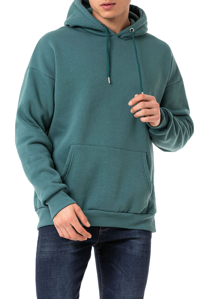 Redbridge Herren Kapuzenpullover Basic Hoodie Premium Sweatshirt S Petrolgrün, S Petrolgrün
