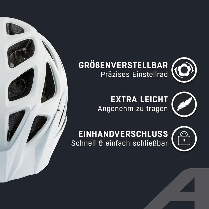 ALPINA Mythos Reflective Fahrradhelm Mountainbike-Helm white reflective 52-57 cm, white reflective 5