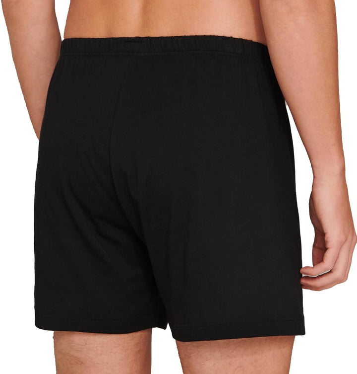 Schiesser Herren 2 PACK Boxershorts Baumwolle Web - Webboxer M Schwarz_174002, M Schwarz_174002