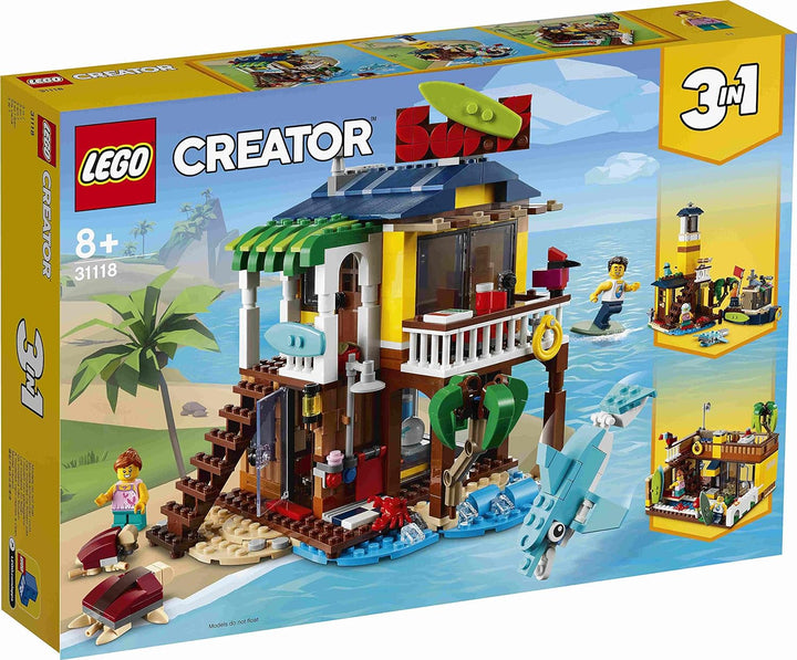 Lego Creator 2er Set: 31131 Nudelladen & 31118 Surfer-Strandhaus