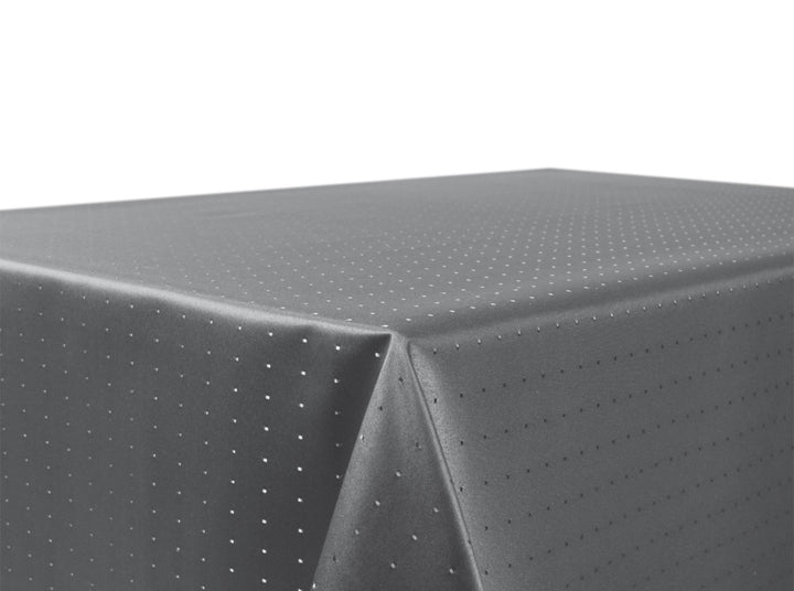BEAUTEX Tischdecke Damast Punkte - Bügelfreies Tischtuch - Fleckabweisende, Pflegeleichte Tischwäsch