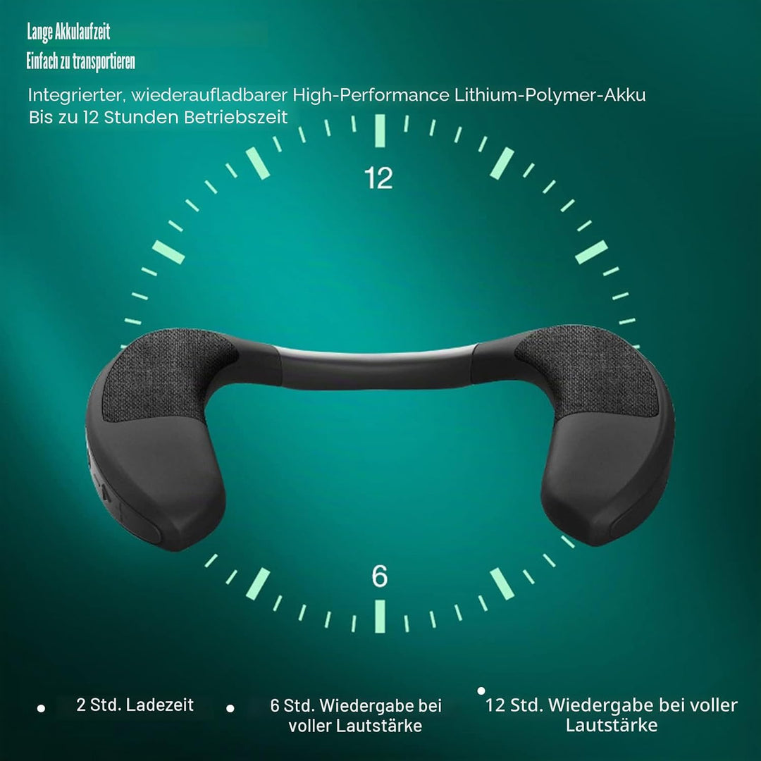 Nackenbügel-Lautsprecher, Tragbarer -Lautsprecher mit Freisprechfunktion, Stereo-Sound und Speicherk