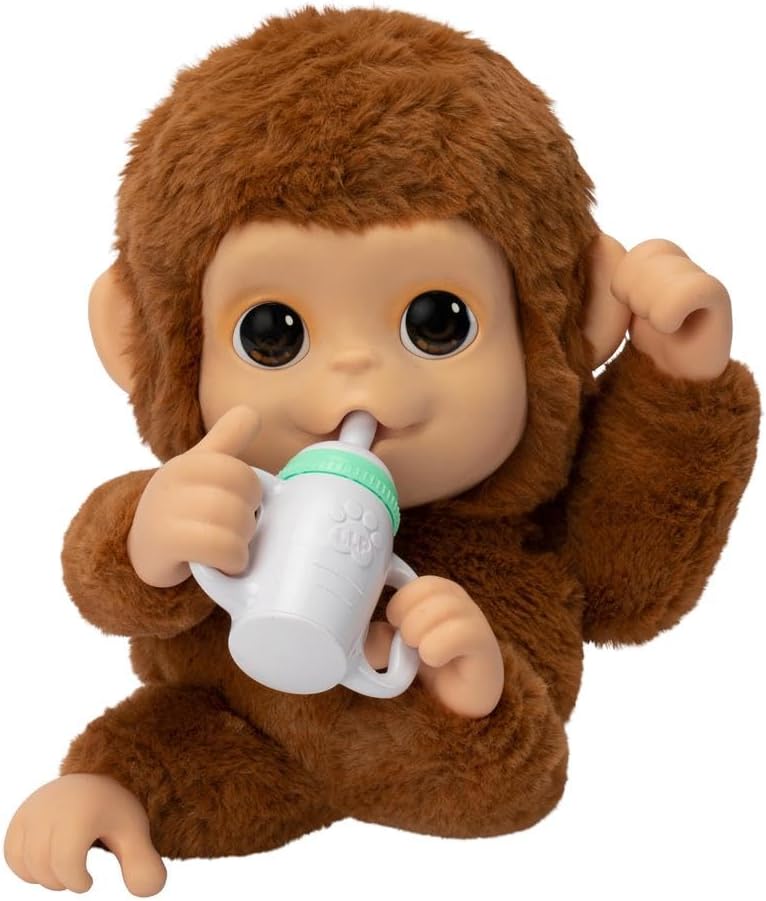 Little Live Pets - Mango, der interaktive AFFE, 50 interaktive Sounds und Mundbewegung, liebt das Ki