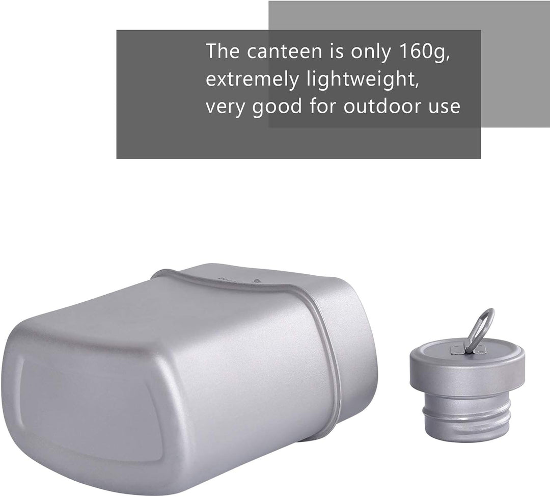 iBasingo Titan Feldflasche Camping Kochgeschirr Becher Militär Wasserflasche Outdoor Kantine Tassen