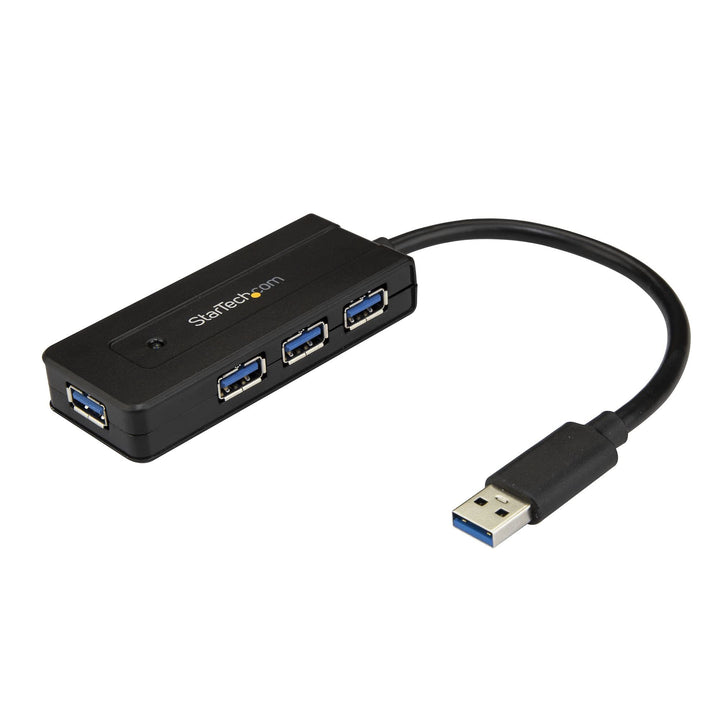 StarTech.com USB 3.0 Hub 4 Port - mit Ladeanschluss - inkl. Netzteil - USB Port Erweiterung - USB Sp