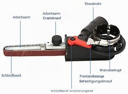 Bandschleifer Adapter Bandschleifer Schleifkopf Adapter Mini Elektro Winkelschleifer Bandschleifer K