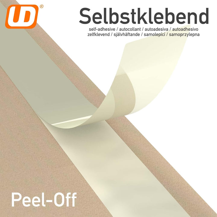 Briefumschläge DIN lang ohne Fenster selbstklebend (100 Stück) Dunkel Chamois - Umschläge 22 x 11 cm