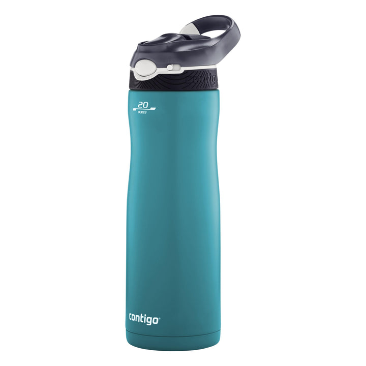 Contigo Trinkflasche Ashland Chill Scuba mit Strohhalm grosse BPA-freie Kunststoff Wasserflasche, au