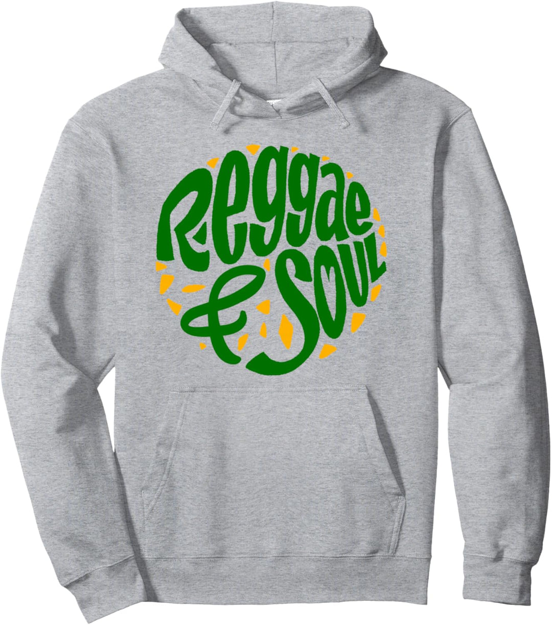 "Reggae & Soul" Jamaican Flag Rasta Reggae Roots Clothing Pullover Hoodie