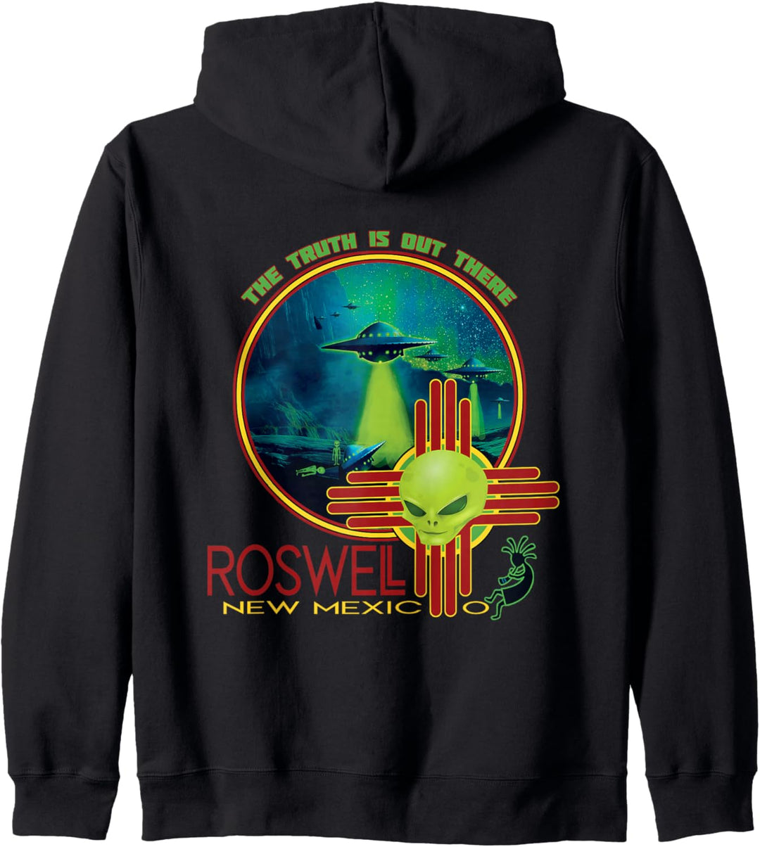 Roswell New Mexico Alien Spaceship Crash Souvenir Kapuzenjacke