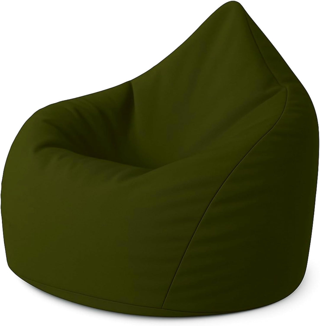 PATCH HOME Patchhome Sitzsack Tropfenform mit Reissverschluss Nachfüllbar - für In &amp; Outdoor - mit S