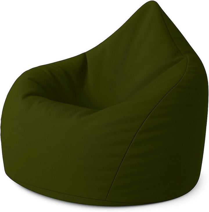 PATCH HOME Patchhome Sitzsack Tropfenform mit Reissverschluss Nachfüllbar - für In &amp; Outdoor - mit S