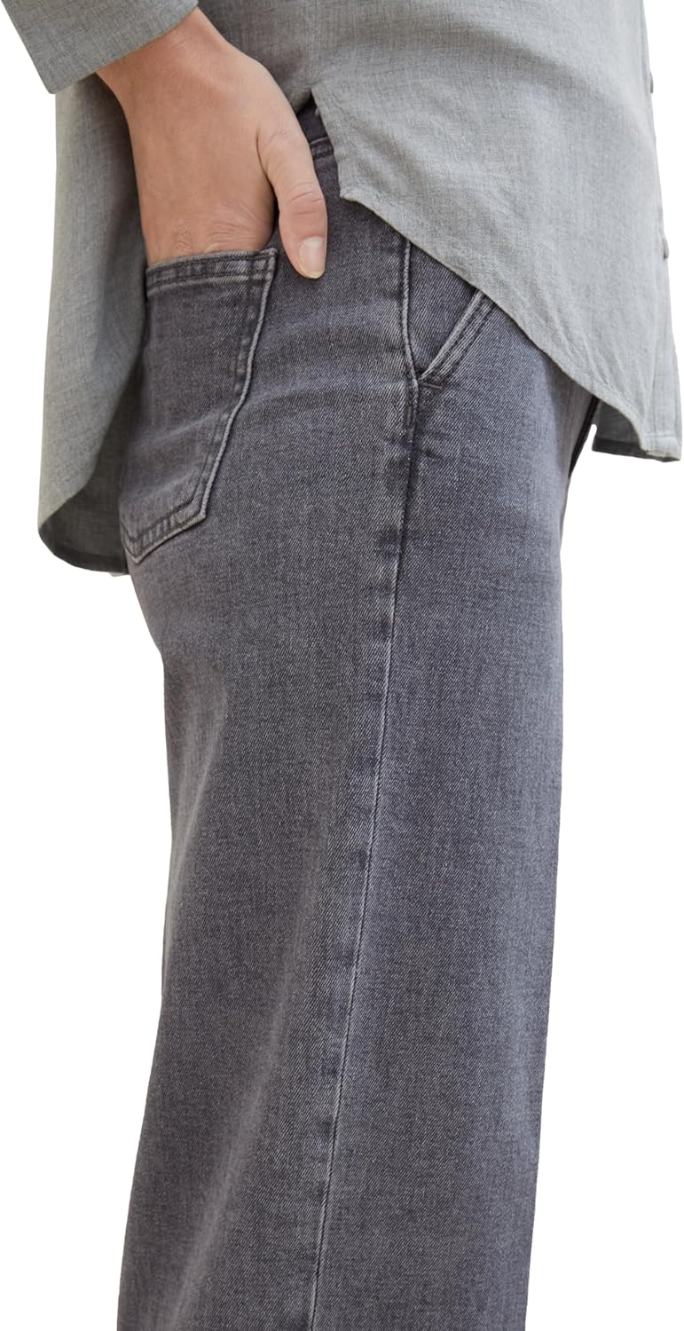 TOM TAILOR Damen High Waist Culotte Jeans mit weitem Bein 31W / 30L 10210 - Grey Denim, 31W / 30L 10