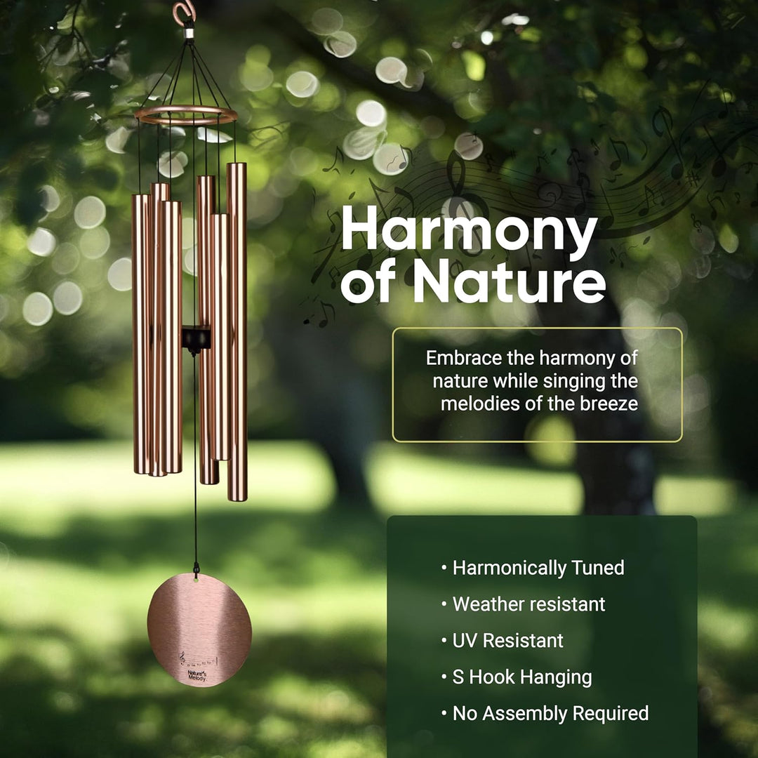 Wind chimes - Aureole Tunes 36" Rose Gold, Gold
