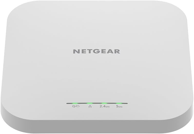 NETGEAR WAX610 WLAN Access Point PoE WiFi 6 (AX1800 Speed Dual-Band Mesh, WPA3, 802.11ax, 2.5G LAN,