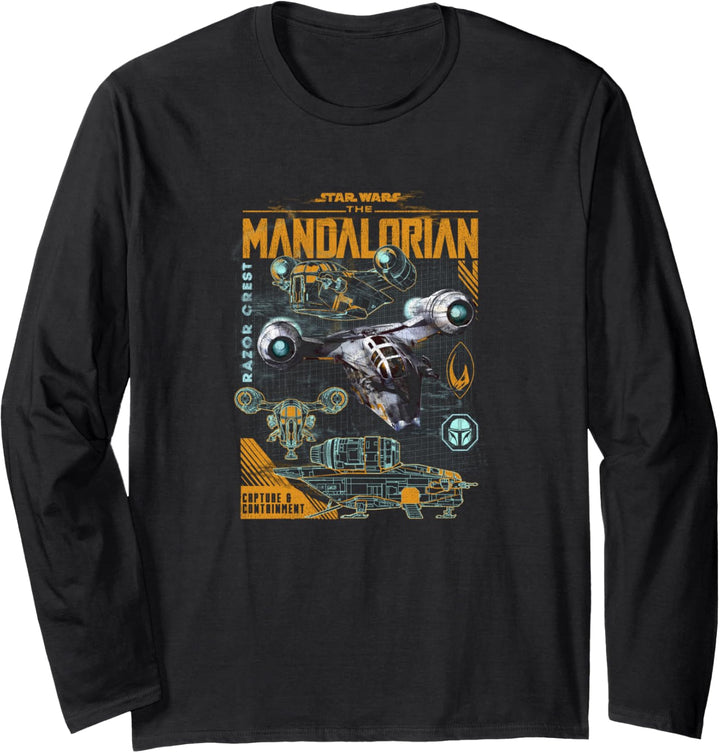 Star Wars: Mandalorian Razor Line Langarmshirt