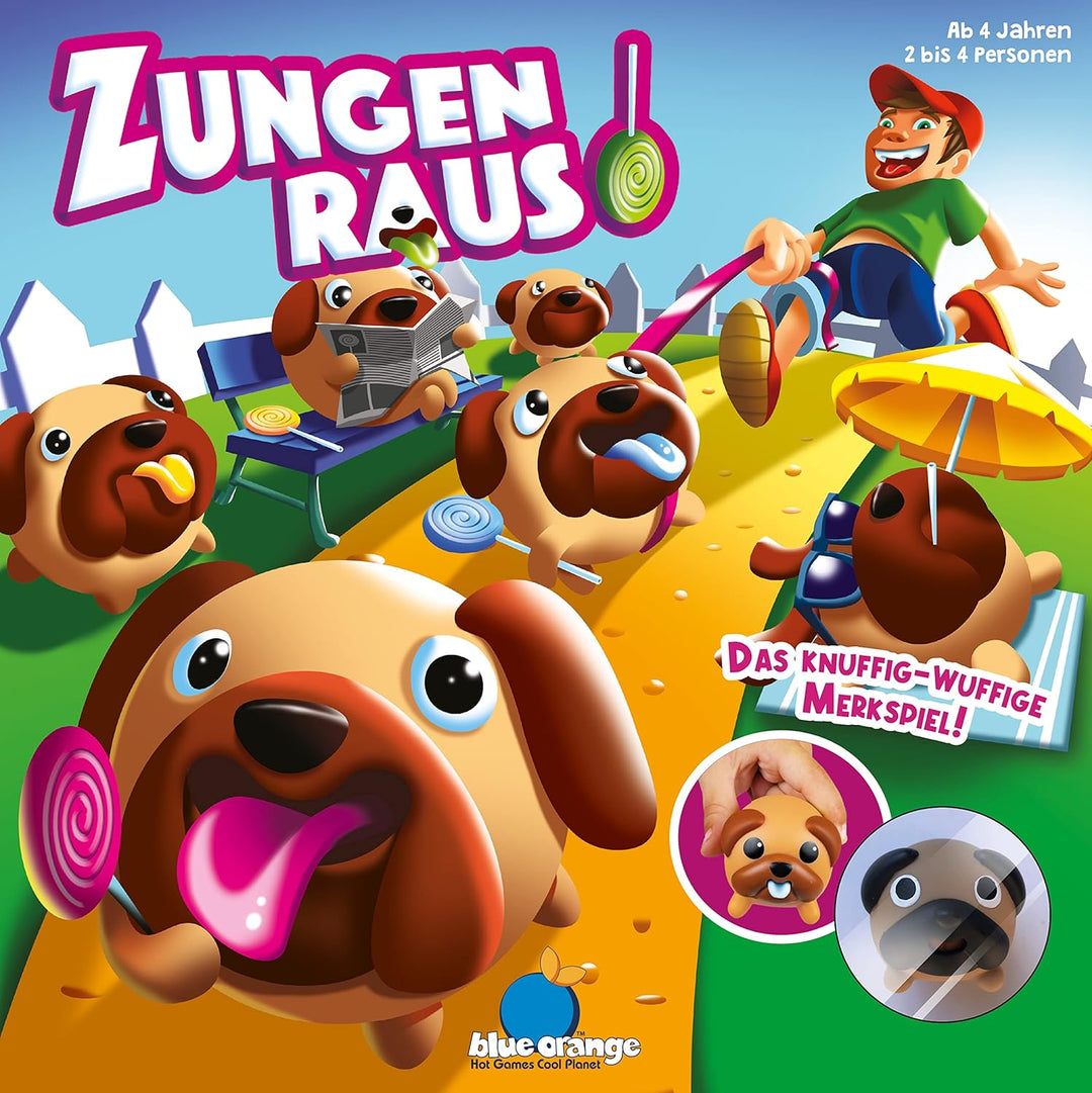 Blue Orange, Zungen Raus!, Kinderspiel, Gedächtnisspiel, 2-4 Spieler, Ab 4+ Jahren, 15 Minuten, Deut
