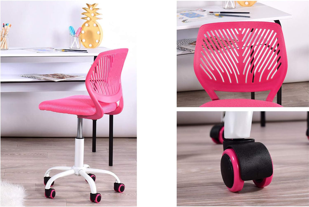 Homy Casa 2er Set Schreibtischstuhl Verstellbarer Drehstuhl Bürostuhl Stoffsitz Ergonomischer Arbeit