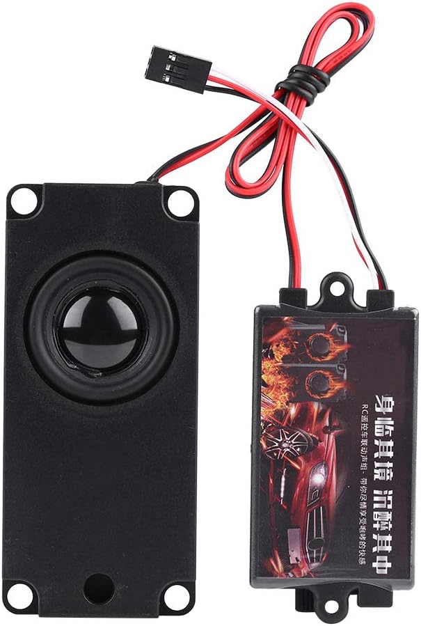 RC Auto Motor Sound Simulator, RC Car Engine Sound Simulierter mit 1 Lautsprecher für 1/10 Fahrzeugm