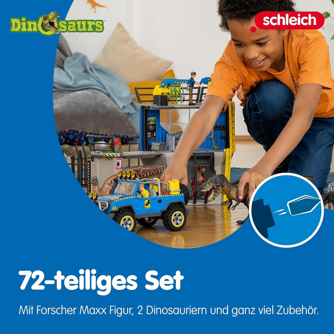 schleich 41462 Grosse Dino-Forschungsstation, für Kinder ab 5-12 Jahren, DINOSAURS - Spielset neue V