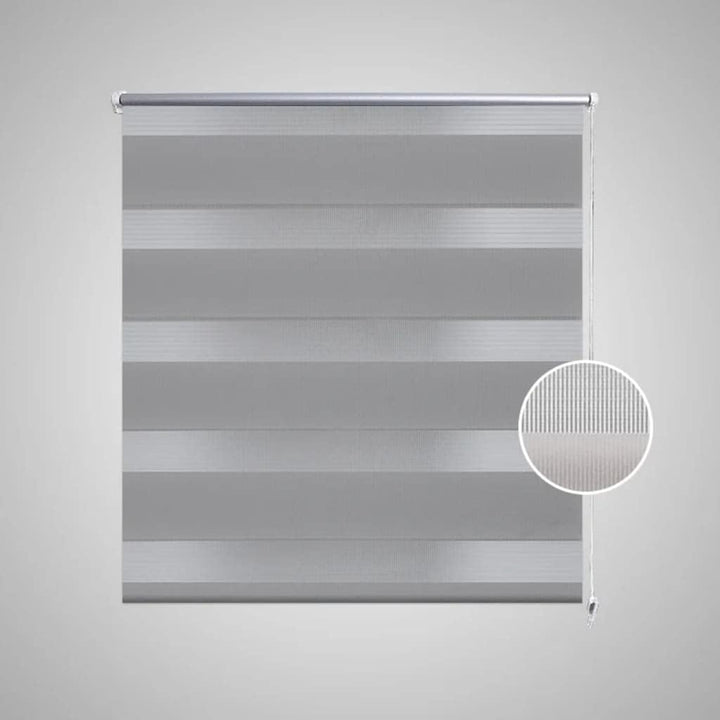 WIFESE Doppelrollo Seitenzug 120x175 cm grau Verdunkelungsrollo Rollos FüR Fenster Ohne Bohren Fenst
