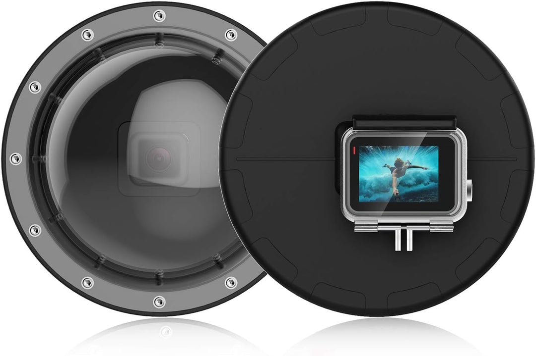 Suptig Dome, Dome Port, Unterwasserkuppel kompatibel für GoPro Hero 7 Black Hero 6 Hero 5 Hero 2018,