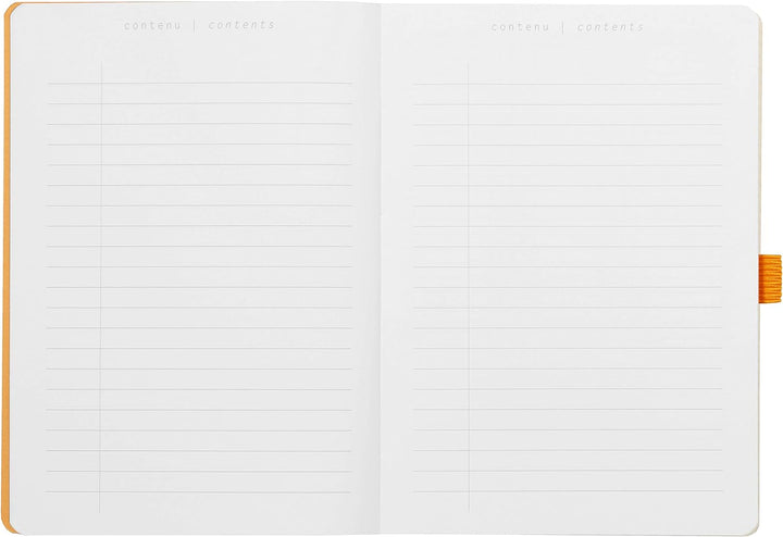 Rhodia 117573C Notizheft Goalbook (DIN A5, 14.8 x 21 cm, Dot, praktisch und trendige, mit weichem De