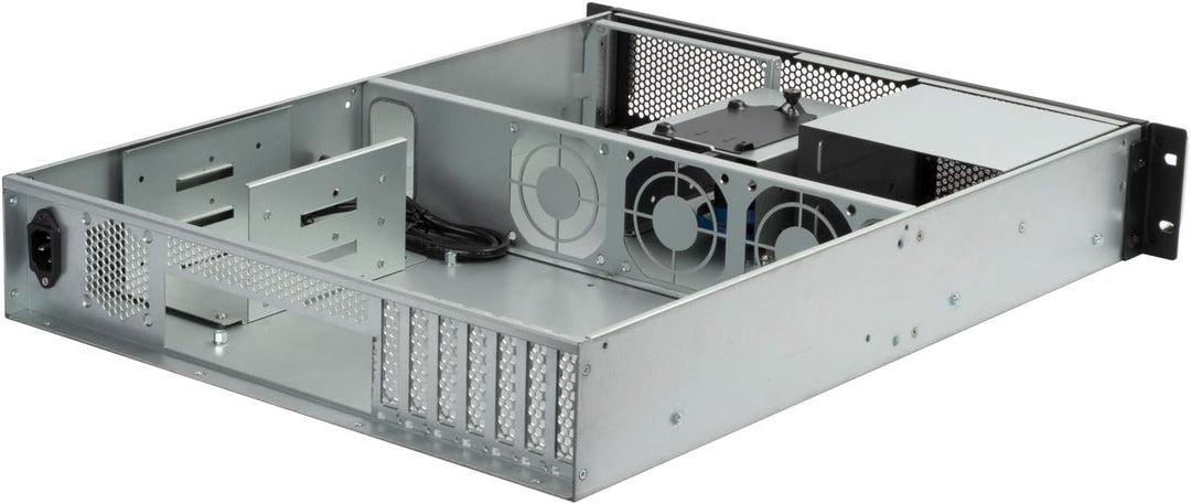 SilverStone Technology RM23-502, Industrielles 2HE-ATX-Rackmount-Speicherservergehäuse mit dualem 5,