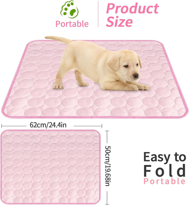 Kühlmatte für Katzen Kühlmatte Hunde 62×50cm Dog Cooling Mat Hundedecke Zum Mitnehmen Hund Kühlkorb