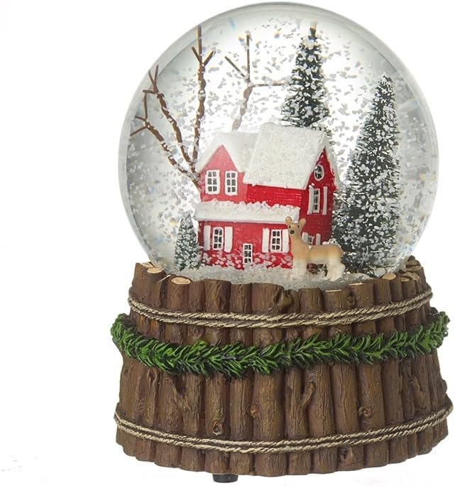 Heaven Sends Schneekugel mit Weihnachtsmusik mit Hirsch
