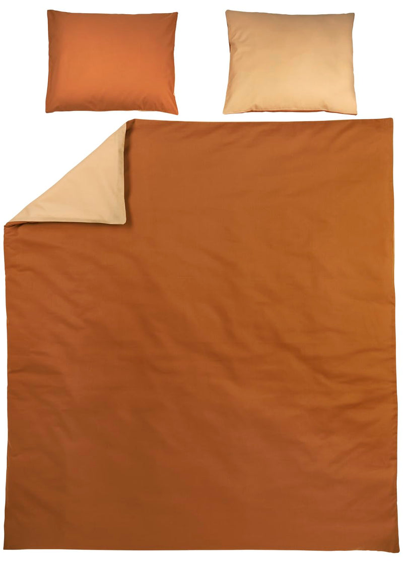 Meyco Home Basic Jersey Uni Bettwäsche Doppelbett (aus 100% Baumwolle, atmungsaktives Material, einf