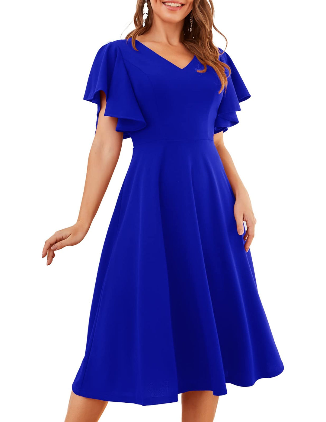 bridesmay Damen Kleider Vintage Kleider 50er Jahre Rockabilly A Line Cocktailkleid Abendkleider Eleg
