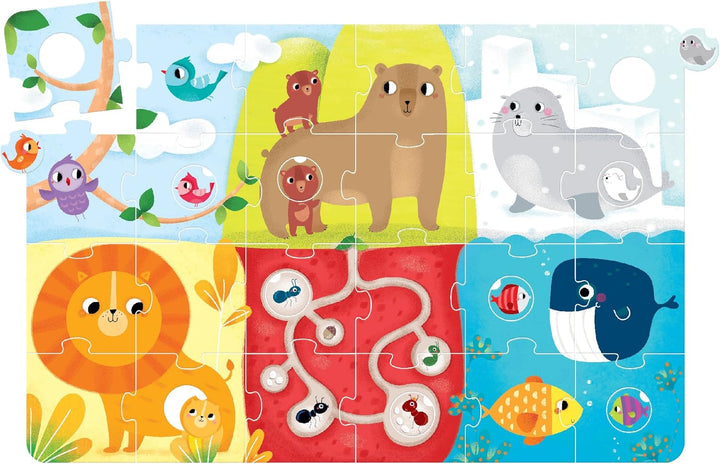 Banana Panda Suuuper Size Puzzle Animal Match - Riesenpuzzle & Zuordnungsaktivität für Kinder ab 2 J