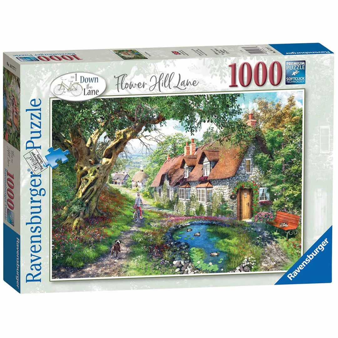 Ravensburger 10216777 Down The No.1 Flower Hill Lane 1000 Teile Puzzle für Erwachsene & Kinder ab 12