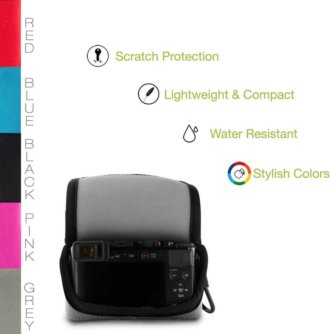 MegaGear MG1580 Ultraleichte Kameratasche aus Neopren kompatibel mit Leica D-Lux 7, D-Lux (Typ 109)