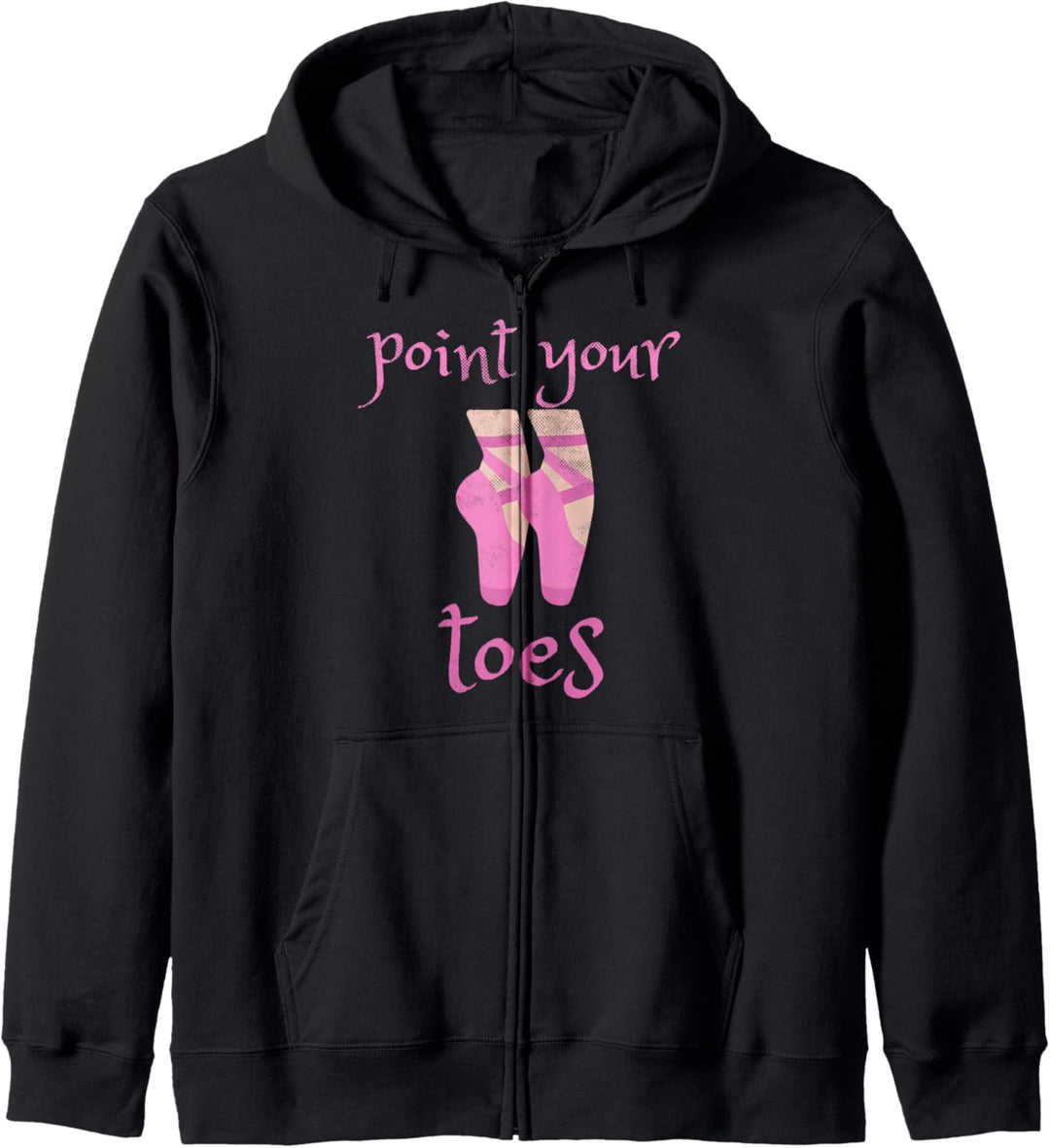 Ballettlehrer Point Your Toes Tanzen Ballerina Tänzer Kapuzenjacke