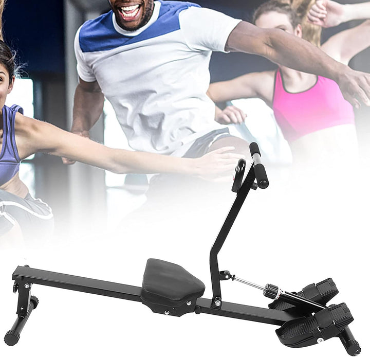 lyrlody Rudergerät Faltbar mit Magnetbremssystem, Digitaler Fitness-Rudermaschine, Einstellbarer Wid