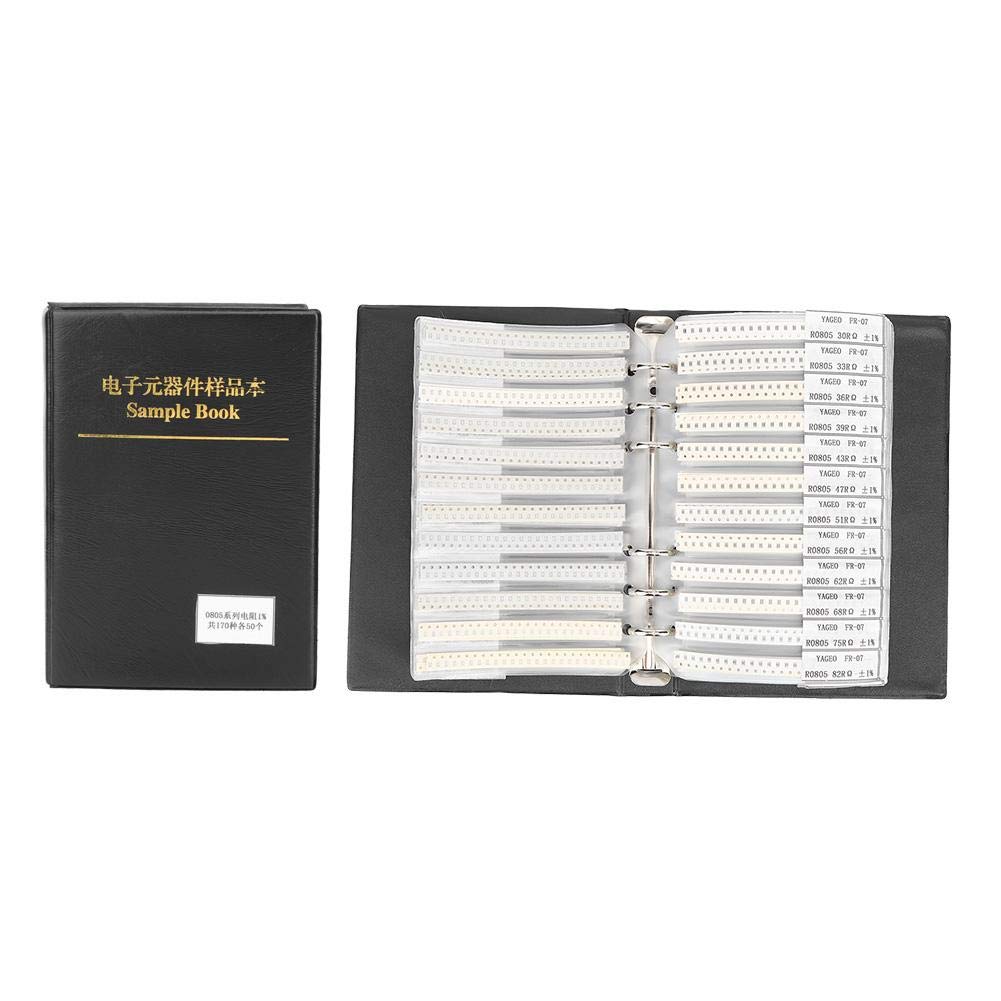 Musterbuch für Widerstände, Elektronisches Bauteil Widerstand der Serie 0805 170 Typen Widerstände S