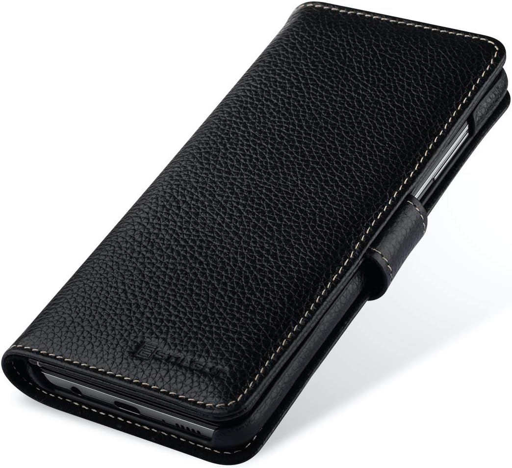 STILGUT Talis kompatibel mit Samsung Galaxy A51 Hülle mit Kartenfach aus Leder, Wallet Case, Lederhü