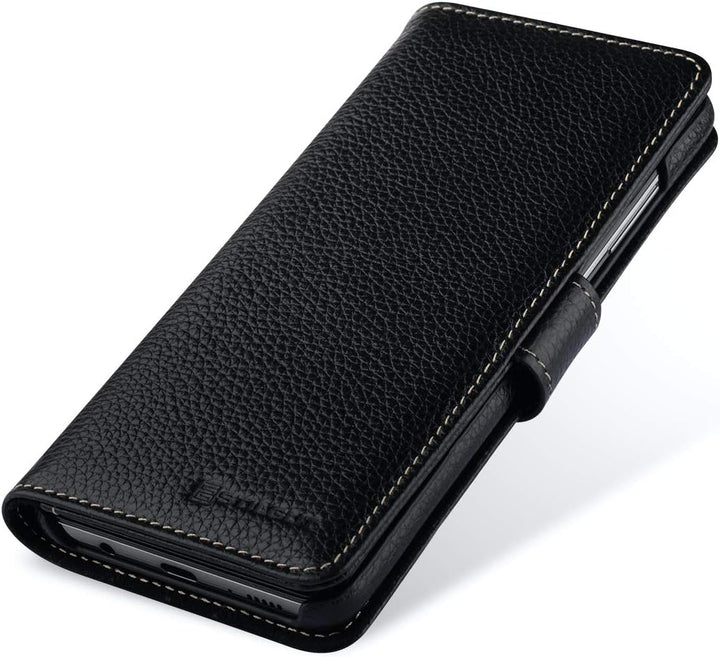 STILGUT Talis kompatibel mit Samsung Galaxy A51 Hülle mit Kartenfach aus Leder, Wallet Case, Lederhü