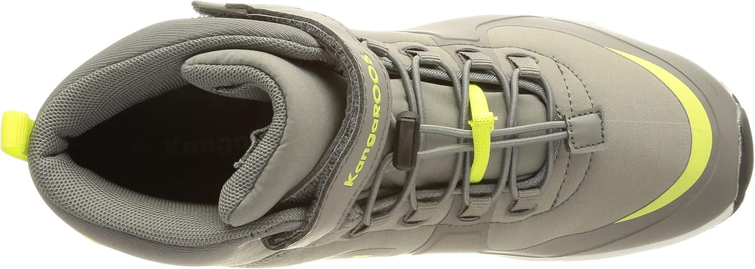 KangaROOS Unisex Kinder Kx-Hydro Sneaker 27 EU Ultimate Grey Limetta, 27 EU Ultimate Grey Limetta