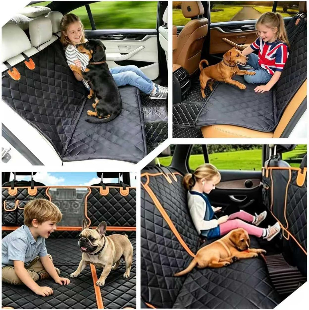 Hundedecke Auto Rückbank mit Sichtfenster &amp; abnehmbarem Teil | Wasserdicht &amp; kratzfest, mit Sicherhe