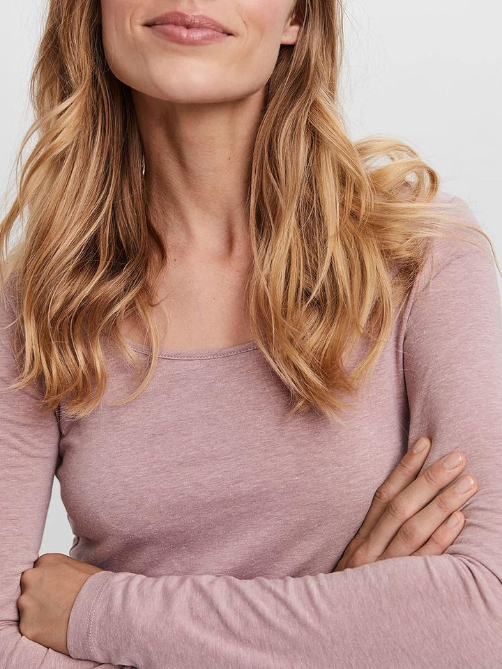 VERO MODA Female Top VMMAXI T-Shirt XXL Rosa/Grün (1x Woodrose/1x Dusty Olive), XXL Rosa/Grün (1x Wo