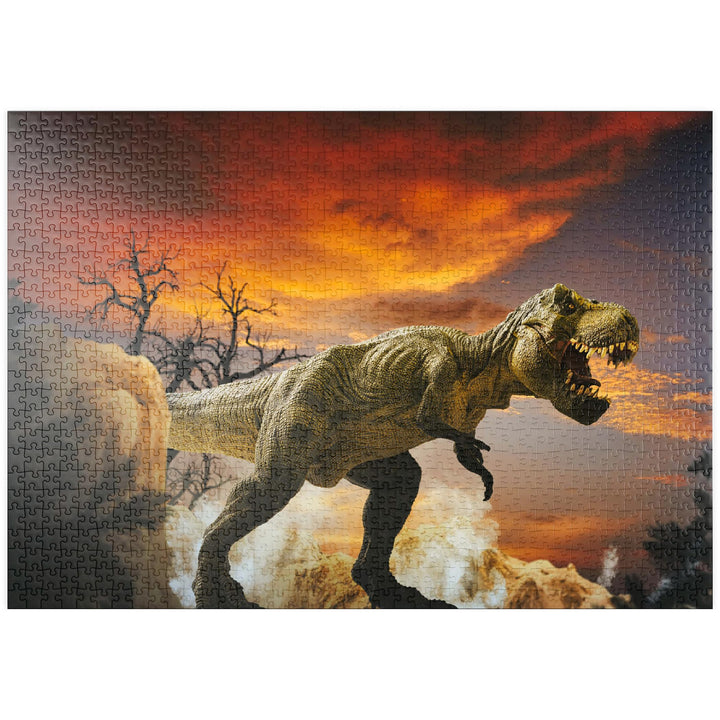Dinosaurier-Kunstgebirgslandschaft - Premium 1000 Teile Puzzle - MyPuzzle Sonderkollektion von Puzzl