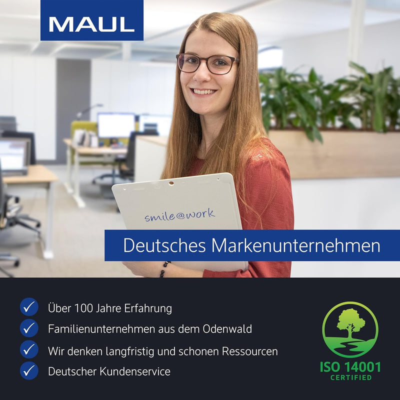 MAUL Klemmbrett A3 MAULpro | Schreibbrett aus Kunststoff im DIN A3 Querformat | Clipboard zum Aufhän