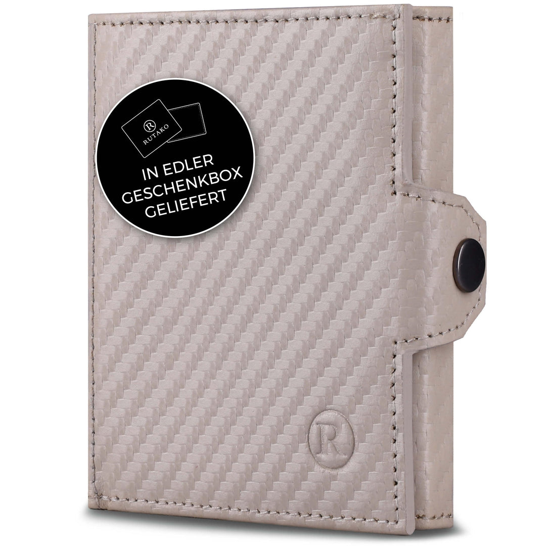 Slim Wallet mit RFID-Schutz - Kartenetui Herren & Damen - Kreditkartenetui klein - Mini Geldbörse -